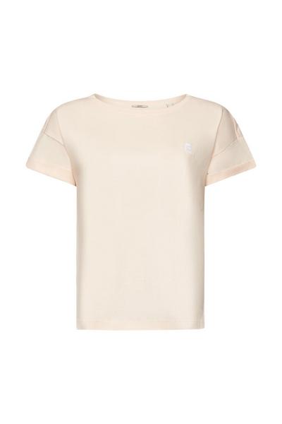 shimmer tee emb - E840/PEACH