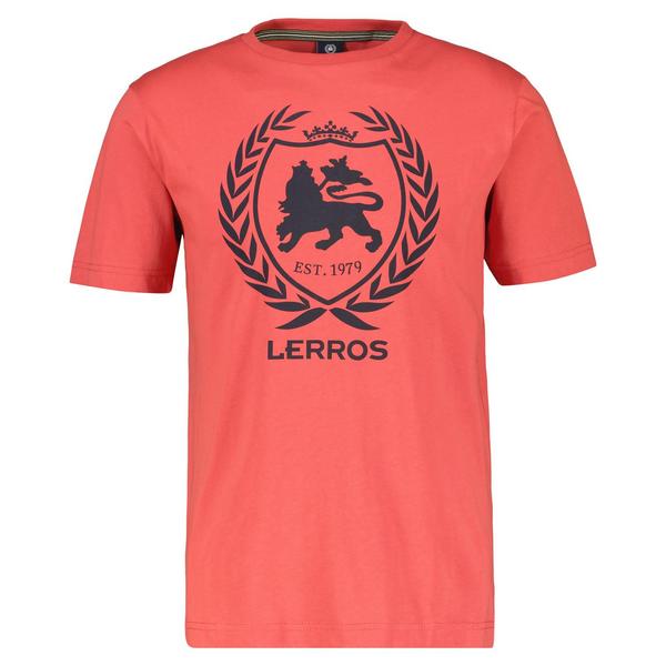 T-SHIRT/SERAFINO 1/2 ARM - 329/HIBISCUS RED