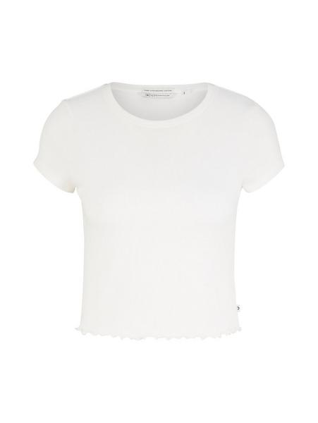 rib baby T-Shirt - 10348/Gardenia White