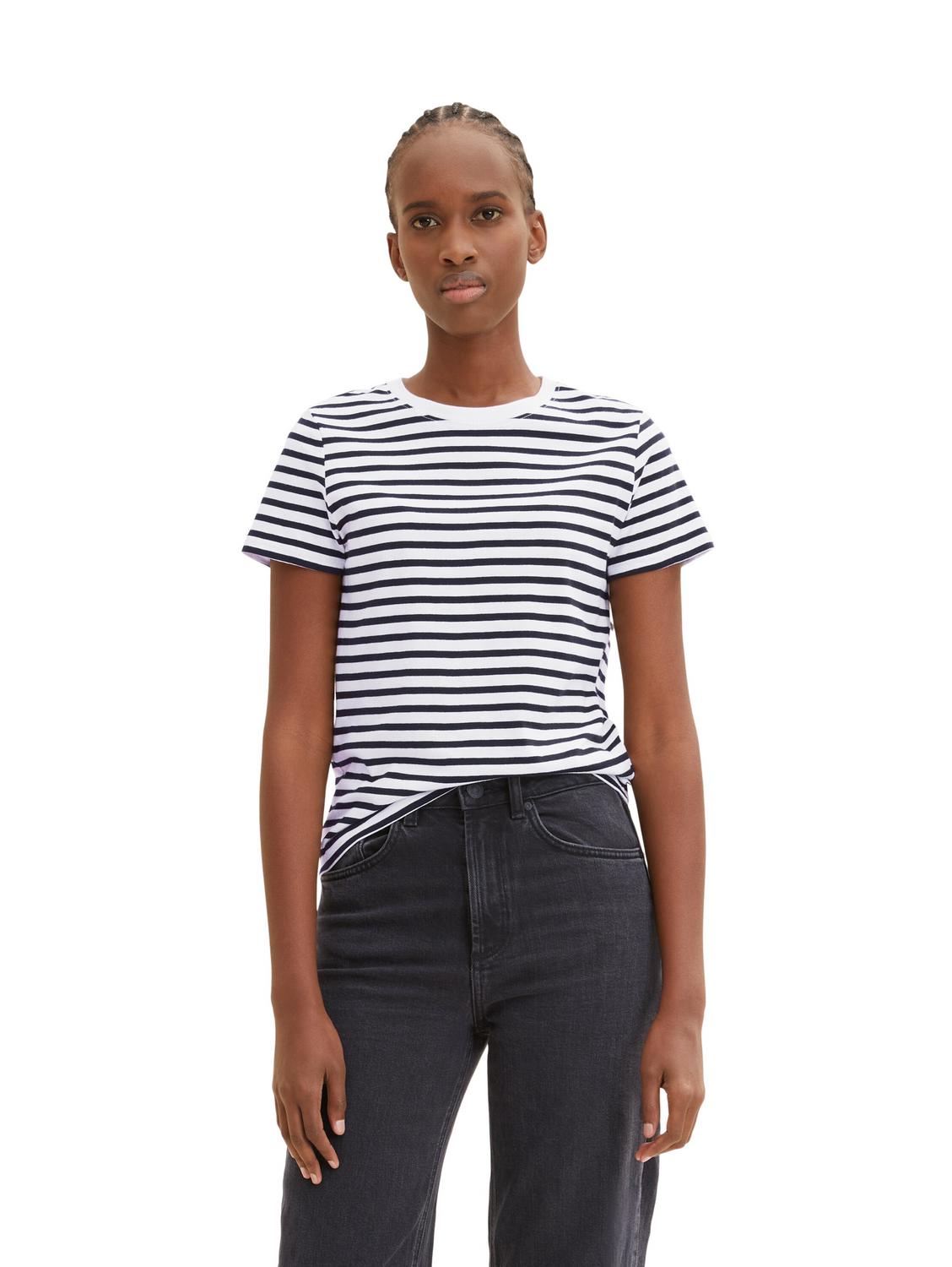 Modern stripe T-shirt female