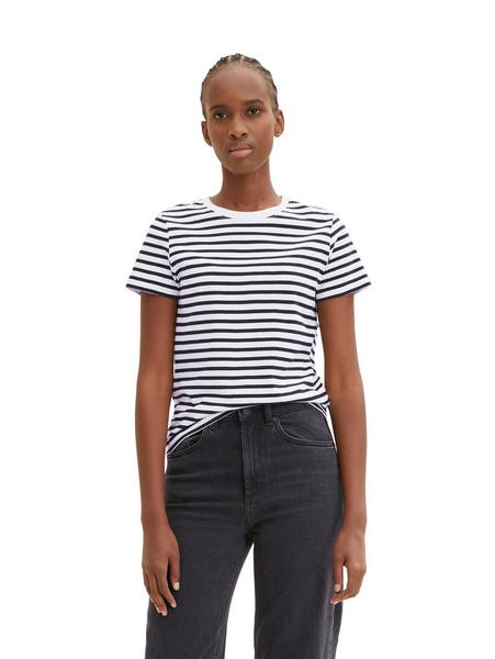 modern stripe T-shirt - 31641/white black stripe