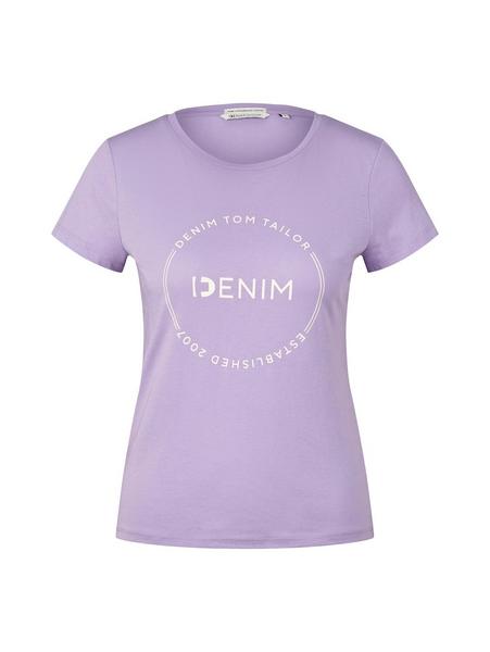 T-Shirt w. round logo - 31042/lilac vibe
