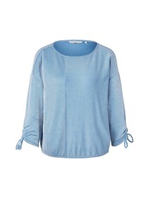 structured stripe T-Shirt - 31347/small mid blue w