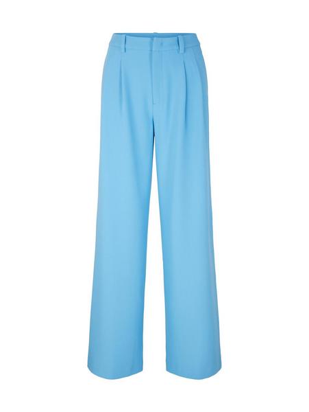 pleated wide leg pants - 18395/rainy sky blue