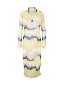 Gemustertes Midikleid aus Mesh