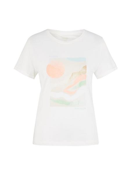 T-shirt frontprint - 10315/Whisper White