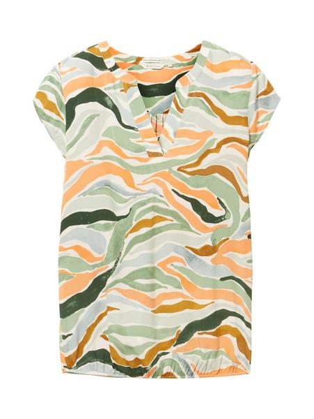 blouse printed - 31122/colorful wavy design