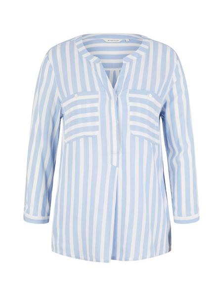 blouse striped - 32084/dreamy blue offwhite stri