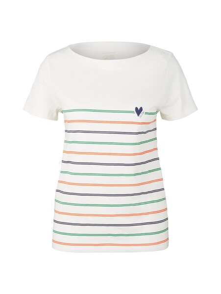 T-shirt boat neck - 10332/off white