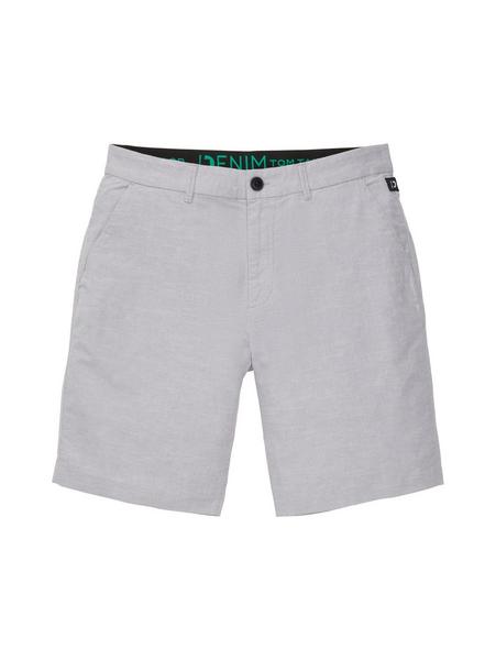 regular structure chino shorts - 29315/grey white