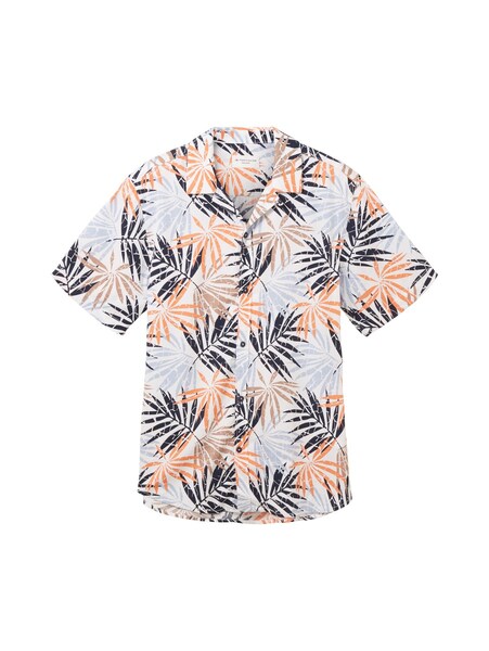 printed shirt - 31837/orange colorful leaf desi