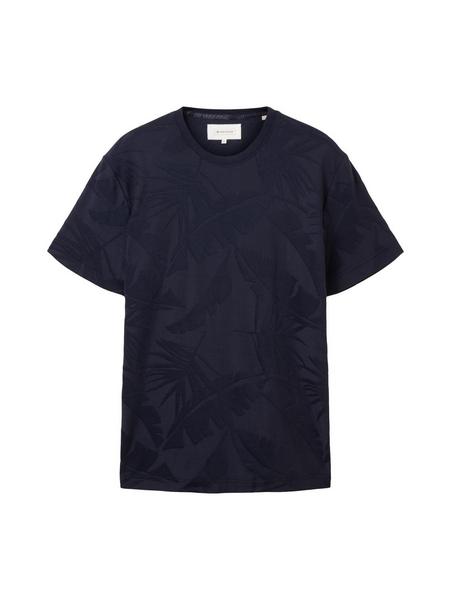 jaquard t-shirt - 10668/sky captain blue