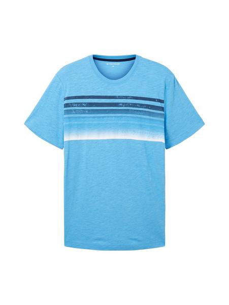 printed t-shirt - 18395/rainy sky blue