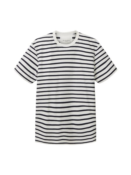 structured stripe t-shirt - 31361/navy thin stripe