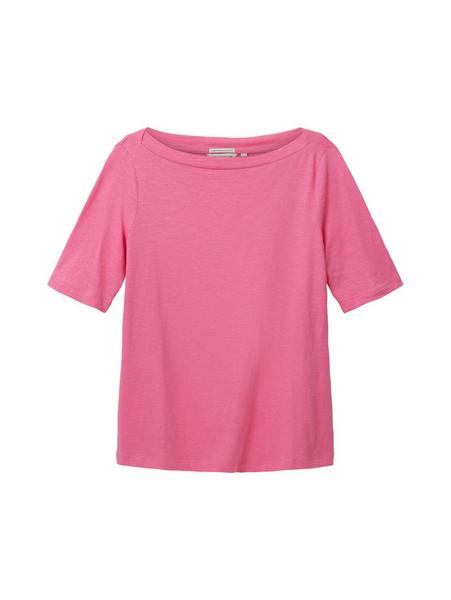 T-shirt boat neck - 31647/nouveau pink