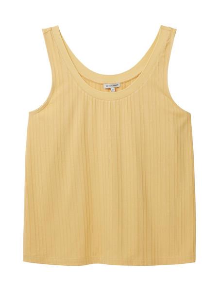 T-shirt rib top - 31648/fawn beige