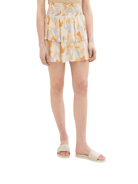 Minirock mit Volants