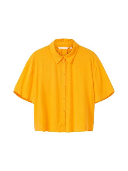 relaxed shirt - 31684/bright mango orange