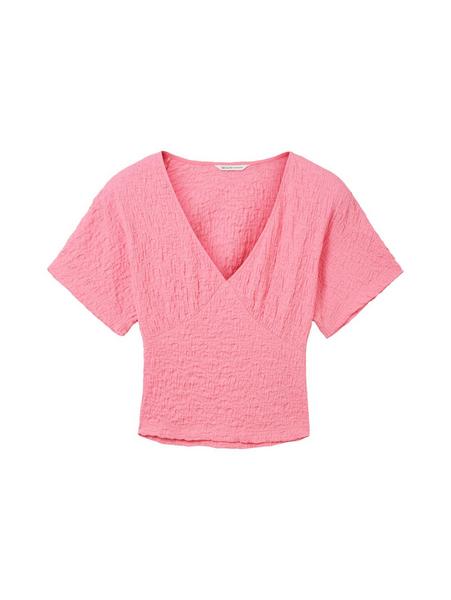 crinkle blouse t-shirt - 31685/fresh pink