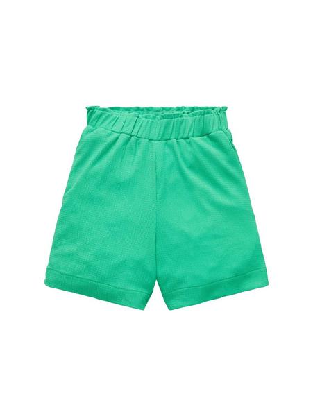Easy structured shorts - 17327/vibrant light green
