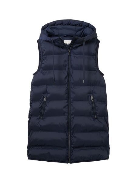 long lightweight vest - 10668/sky captain blue