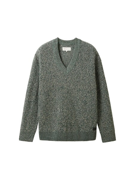 multicolor crewneck knit - 32777/green fancy mouli