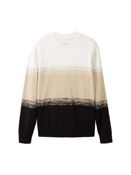 Mehrfarbiger Strickpullover