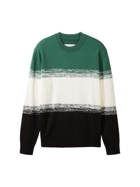 gradient stripe knit - 32773/green black gradient