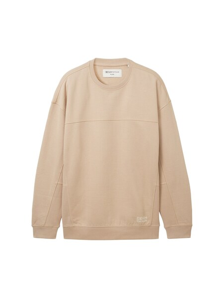 relaxed sweater with cutlines - 11704/silver ecru