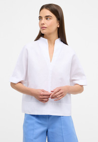 Linen Shirt Bluse Leinen Kurzarm