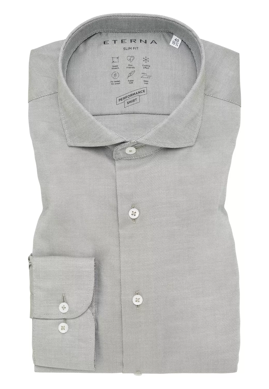 Performance Shirt Natté-Stretch Langarm