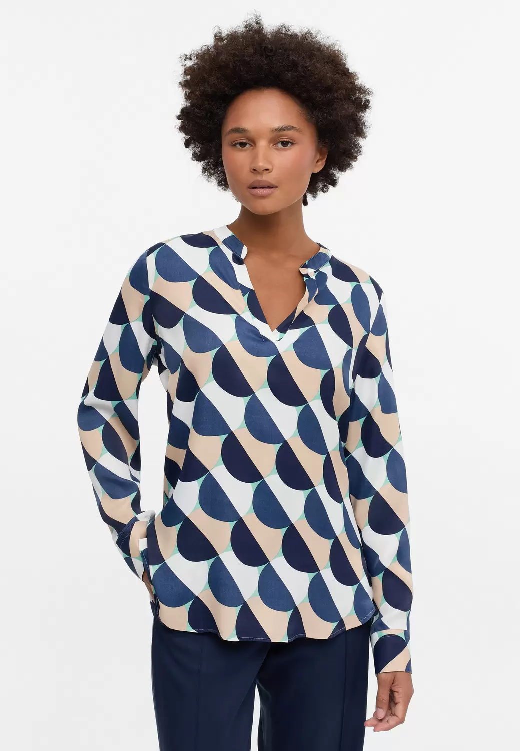 Bluse Viskose Langarm