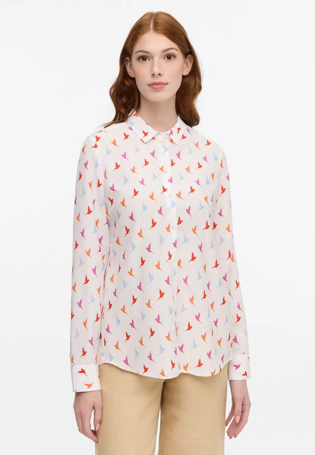 Bluse Viskose Langarm female