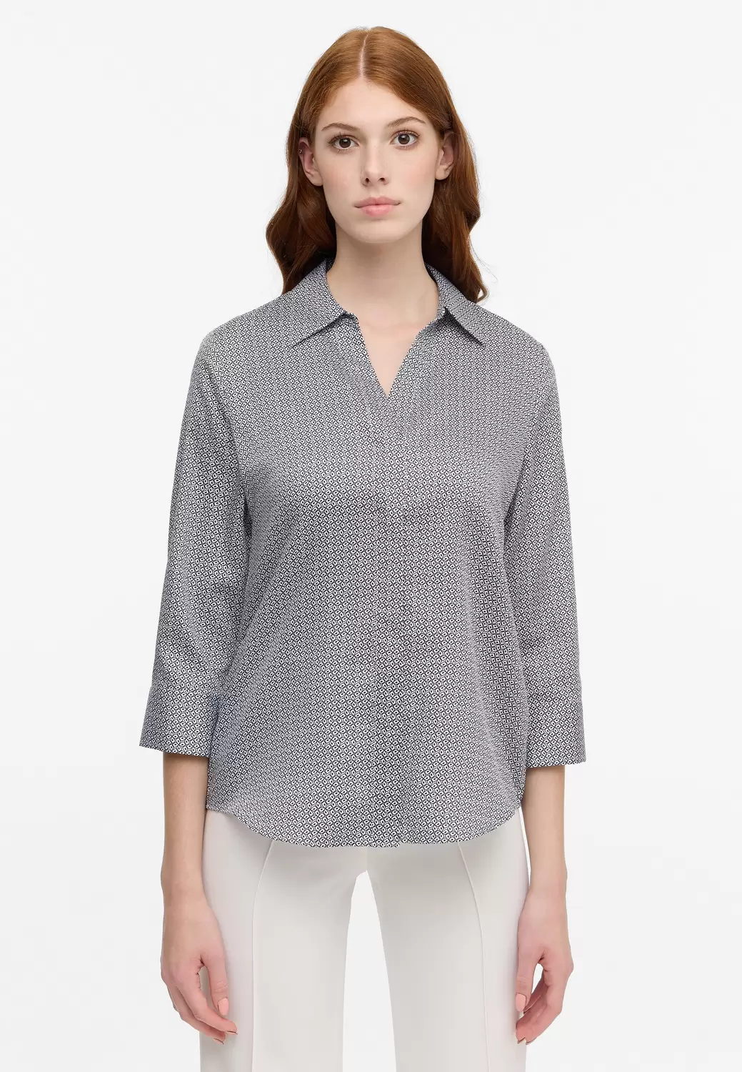 Bluse Satingewebe 3/4-Arm