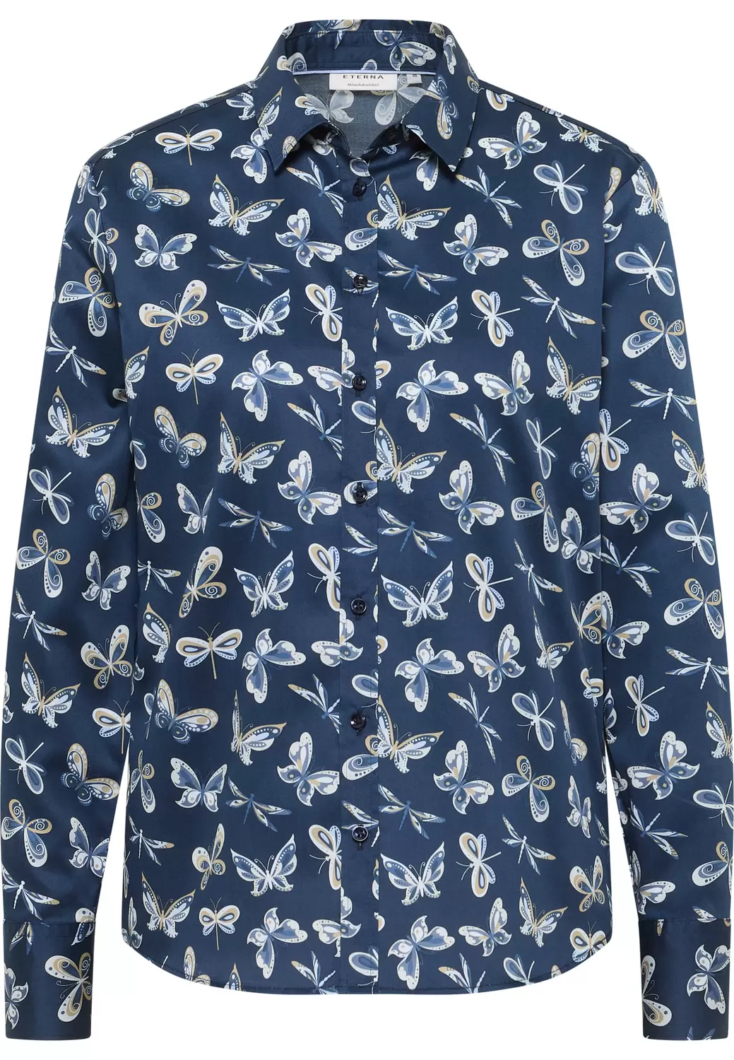 Bluse Satingewebe Langarm