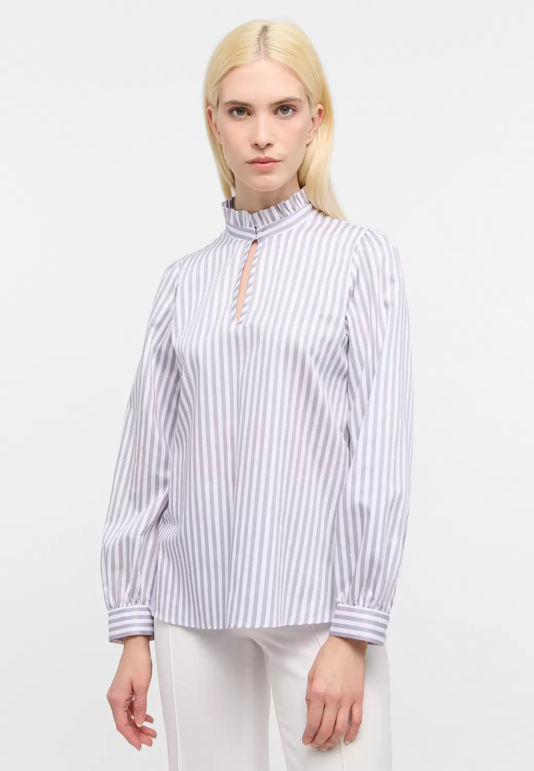 Bluse Satingewebe Langarm
