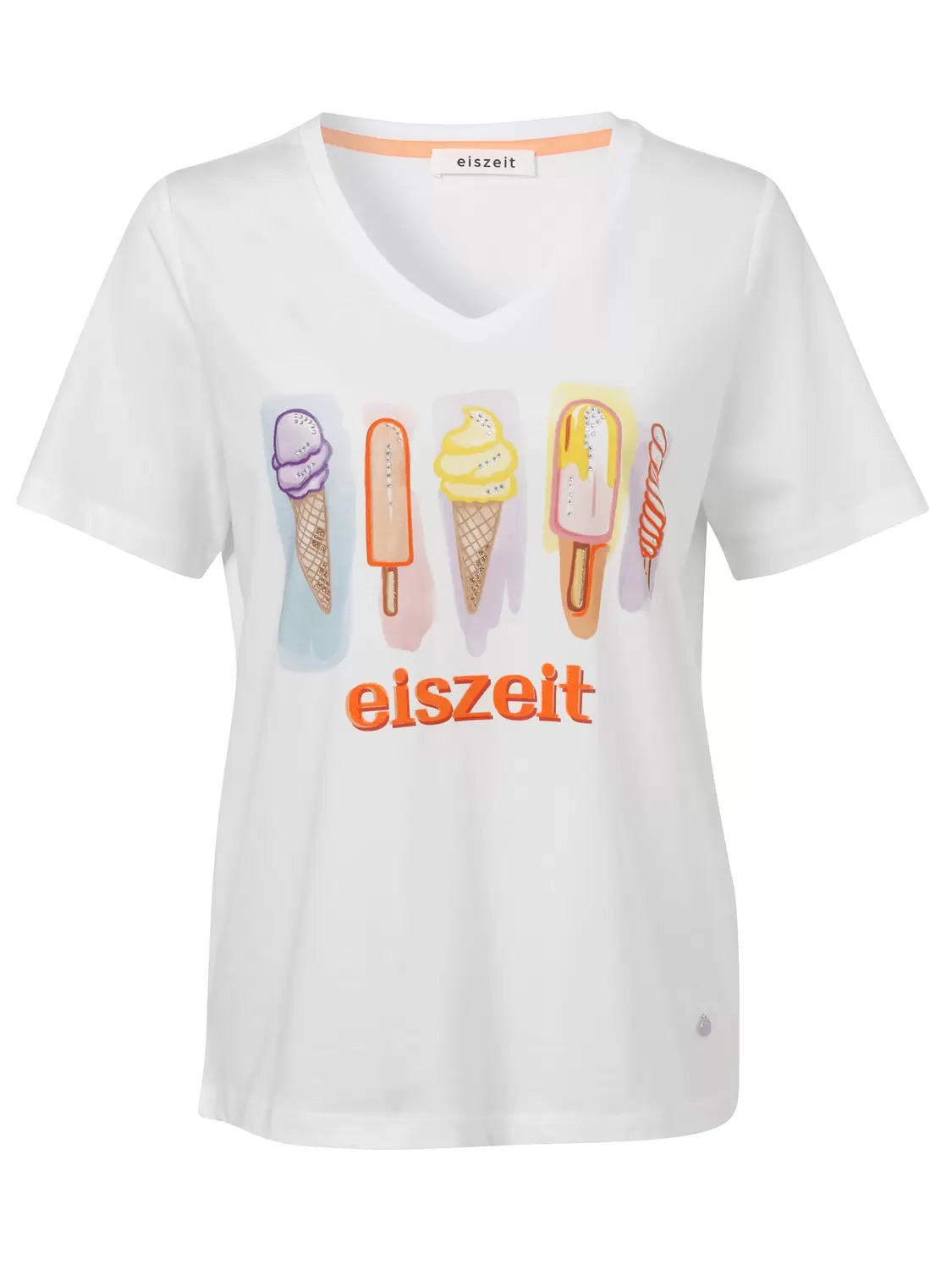 T-Shirt V-Ausschnitt 1/2 Arm Motiv female