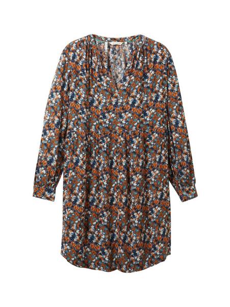 dress with feminine neckline - 32370/navy small ti