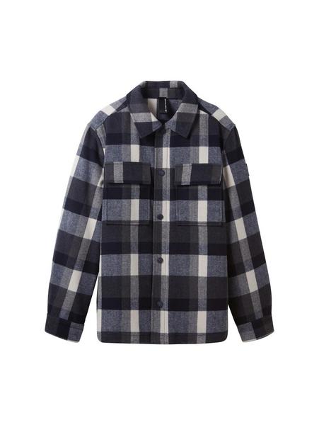 casual shirt jacket - 32570/blue navy big check