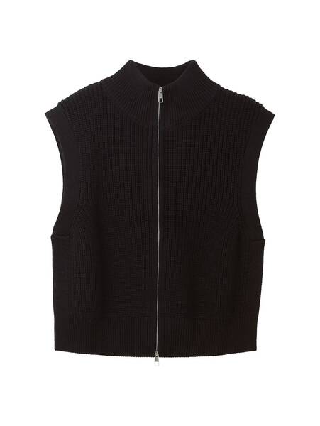 troyer zip vest - 14482/deep black