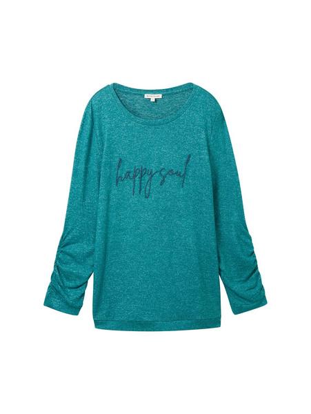 T-shirt cosy wording - 32402/ever green melange