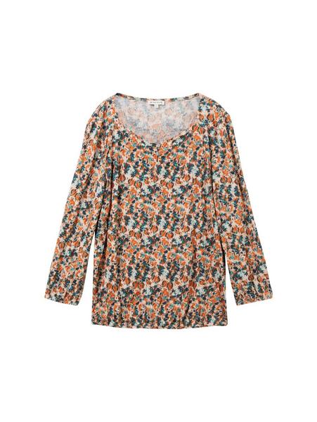 T-shirt crincle aop - 32369/small grey tie dye flo