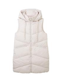 Lange Weste mit recyceltem Polyester