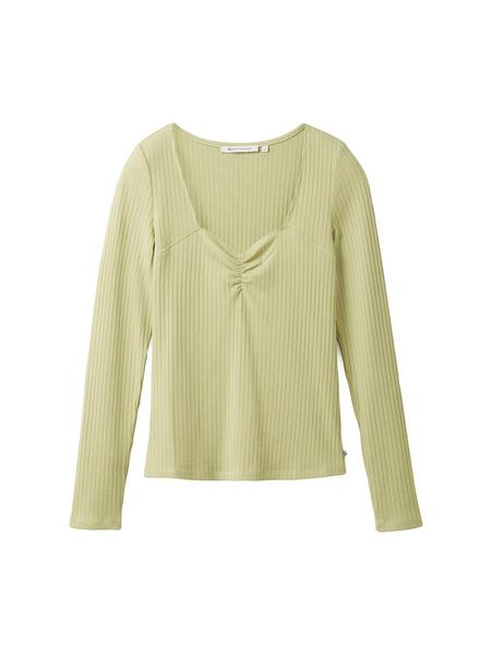 sweetheart rib T-shirt - 32256/dusty pear green