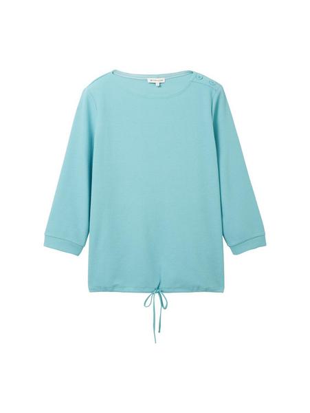 T-shirt with buttons - 10426/Summer Teal