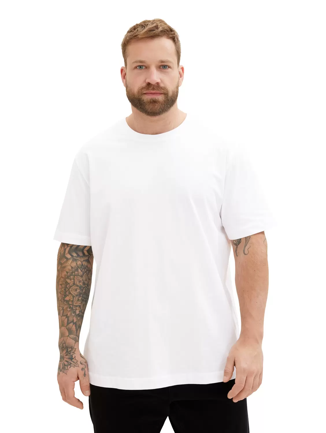 Plus double pack crew neck tee male