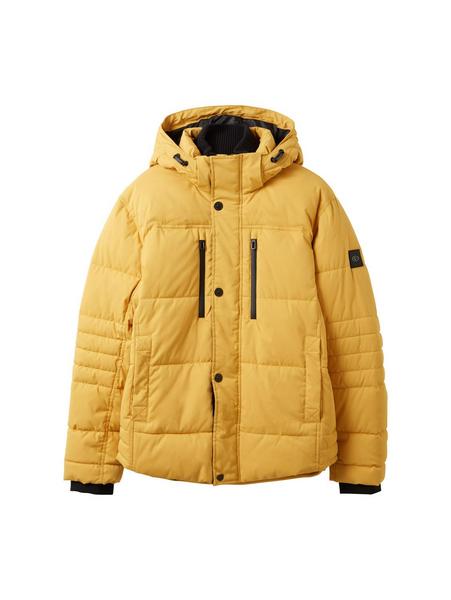 puffer jacket with hood - 10533/golden fall