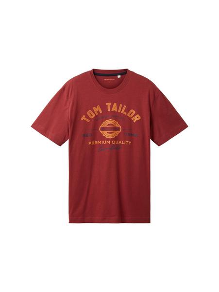 logo tee - 32220/burned bordeaux red