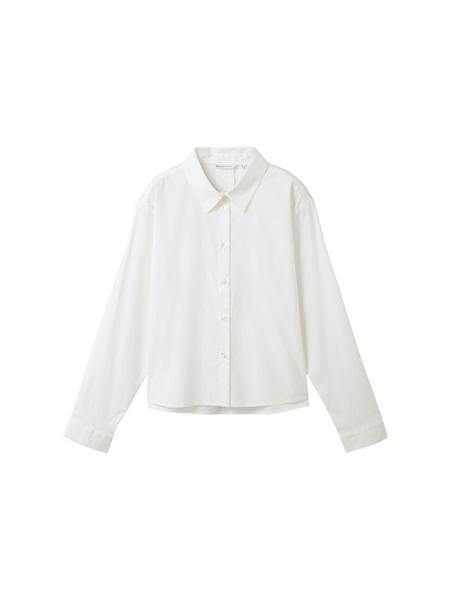 boxy  poplin shirt - 20000/White