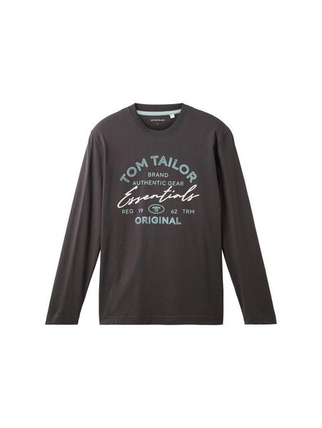 longsleeve with print - 10899/Tarmac Grey